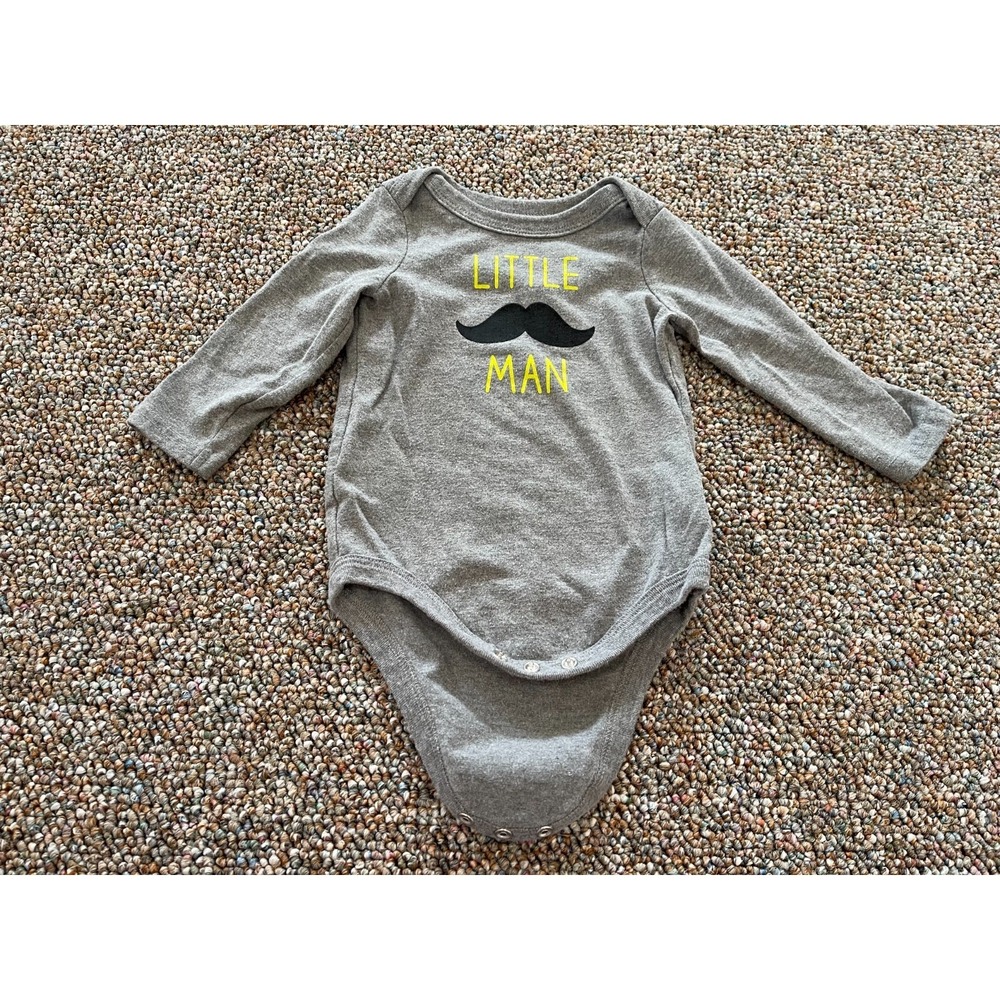 Circo Boys Gray Little Man Bodysuit 6-9M